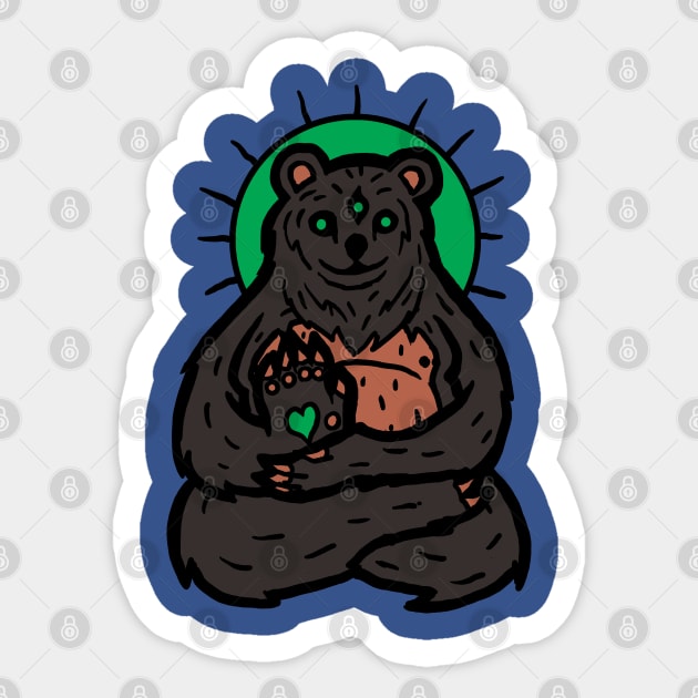 Spirit animal: Bear Sticker by jonah block